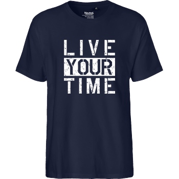 ImBlacKTimE ImBlacKTimE - Live your Time T-Shirt Fairtrade T-Shirt - navy