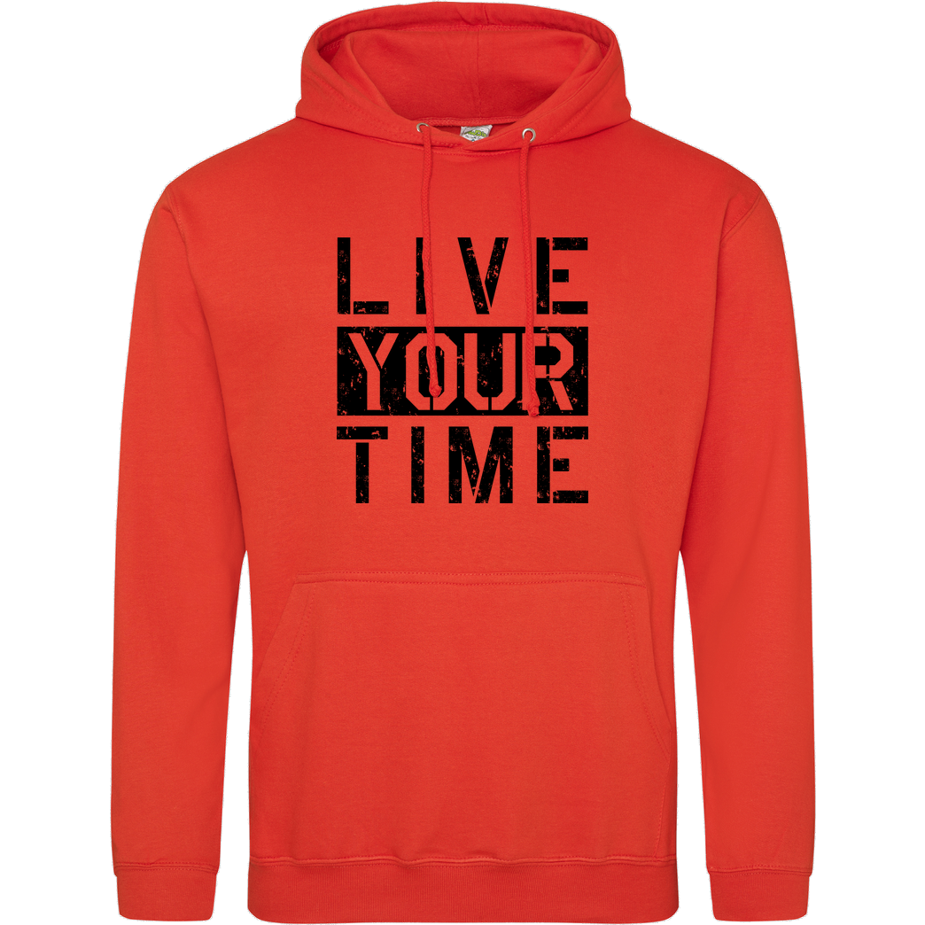 ImBlacKTimE ImBlacKTimE - Live your Time Sweatshirt JH Hoodie - Orange