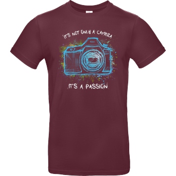 FilmenLernen.de It's not only a Camera T-Shirt B&C EXACT 190 - Bordeaux