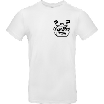 JadiTV JadiTV - Confused Print Logo T-Shirt B&C EXACT 190 - Weiß