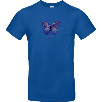 janaxf Janaxf - Butterfly T-Shirt B&C EXACT 190 - Royal