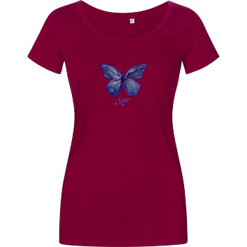 janaxf Janaxf - Butterfly T-Shirt Damenshirt berry