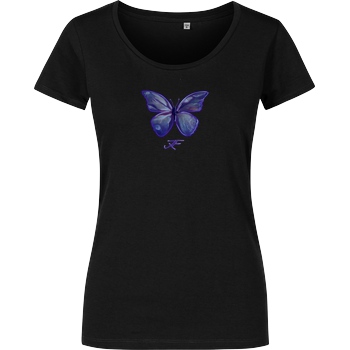 janaxf Janaxf - Butterfly T-Shirt Damenshirt schwarz