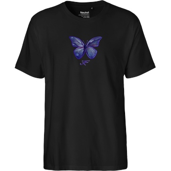 janaxf Janaxf - Butterfly T-Shirt Fairtrade T-Shirt - schwarz
