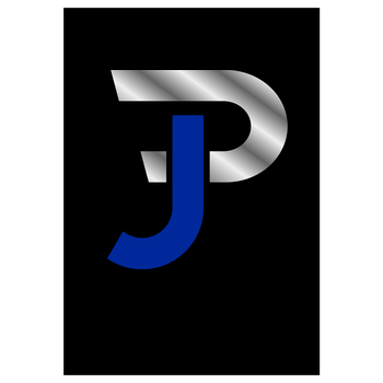 Jannik Pehlivan - JP-Logo Kunstdruck schwarz
