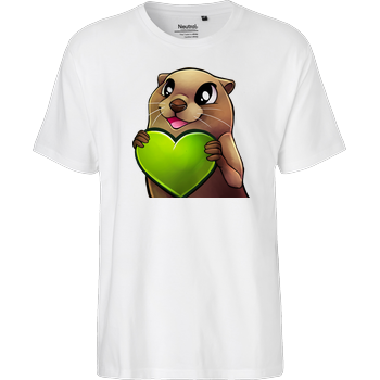 Jasmin Tee - Herz Fairtrade T-Shirt - weiß