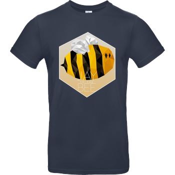 Jaybee Jaybee - Jay to the Bee T-Shirt B&C EXACT 190 - Navy