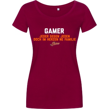 Jeaw Jeaw - Gamer T-Shirt Damenshirt berry