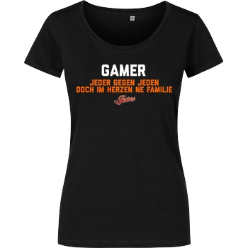Jeaw Jeaw - Gamer T-Shirt Damenshirt schwarz
