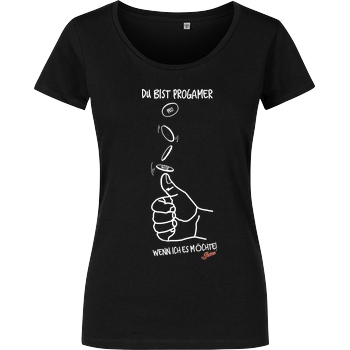 Jeaw Jeaw - Progamer T-Shirt Damenshirt schwarz