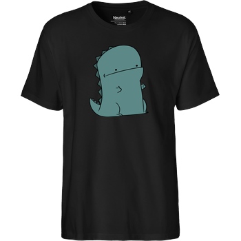 JerichoFive Jericho Five - Thumbs Up Dino T-Shirt Fairtrade T-Shirt - schwarz