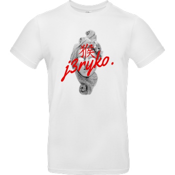 JERYKO Jeryko - Mask Logo T-Shirt B&C EXACT 190 - Weiß