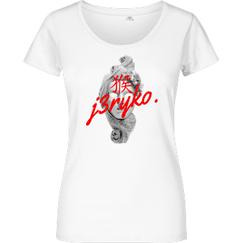 Jeryko - Mask Logo Damenshirt weiss