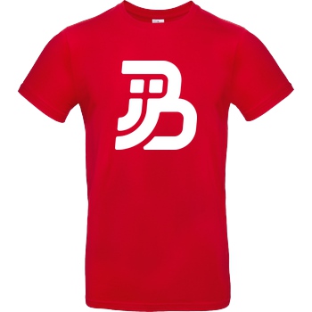 JJB JJB - Plain Logo T-Shirt B&C EXACT 190 - Rot