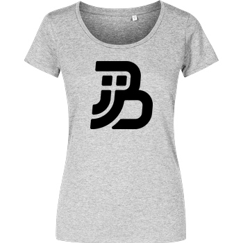 JJB JJB - Plain Logo T-Shirt Damenshirt heather grey