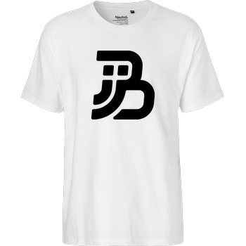 JJB JJB - Plain Logo T-Shirt Fairtrade T-Shirt - weiß