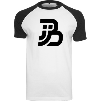 JJB JJB - Plain Logo T-Shirt Raglan-Shirt weiß