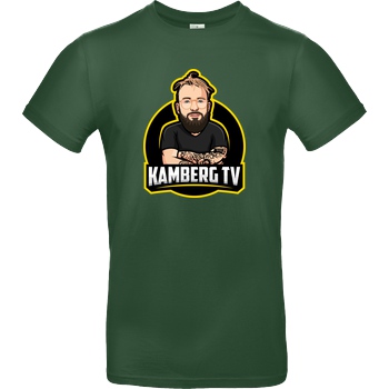 Kamberg TV Kamberg TV - Kamberg Logo T-Shirt B&C EXACT 190 - Flaschengrün