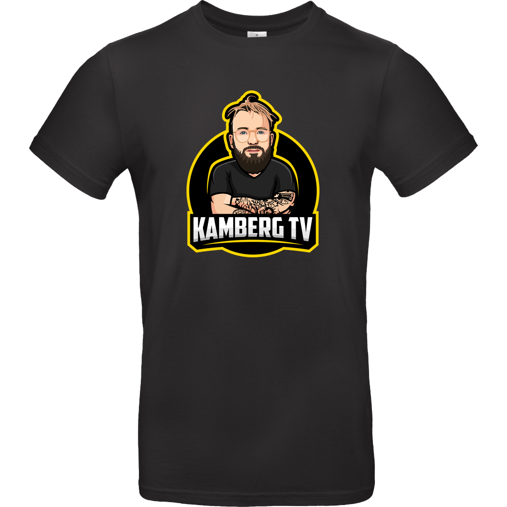 Kamberg TV Kamberg TV - Kamberg Logo T-Shirt B&C EXACT 190 - Schwarz