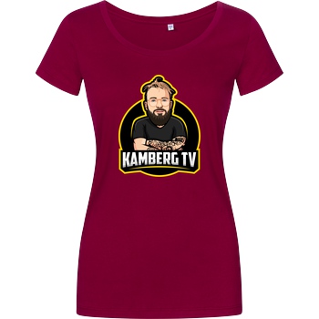 Kamberg TV Kamberg TV - Kamberg Logo T-Shirt Damenshirt berry