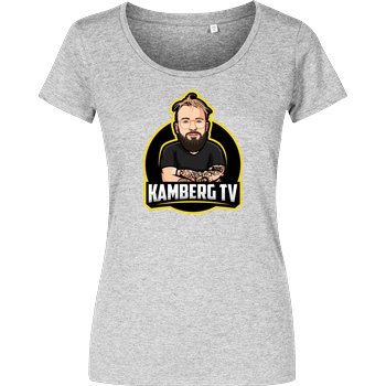 Kamberg TV Kamberg TV - Kamberg Logo T-Shirt Damenshirt heather grey