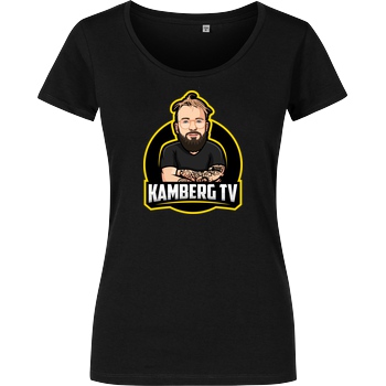 Kamberg TV Kamberg TV - Kamberg Logo T-Shirt Damenshirt schwarz
