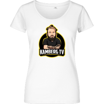 Kamberg TV Kamberg TV - Kamberg Logo T-Shirt Damenshirt weiss