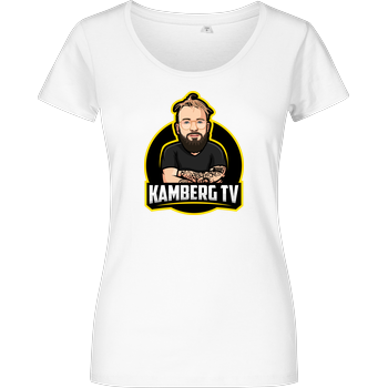 Kamberg TV - Kamberg Logo Damenshirt weiss