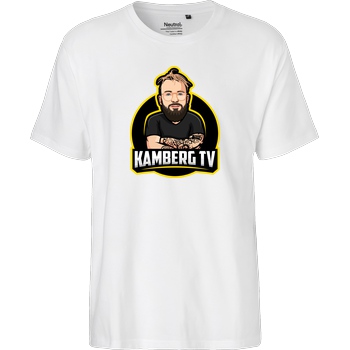 Kamberg TV Kamberg TV - Kamberg Logo T-Shirt Fairtrade T-Shirt - weiß