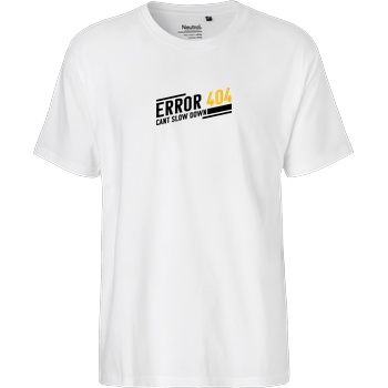 KawaQue KawaQue - Error 404 T-Shirt Fairtrade T-Shirt - weiß