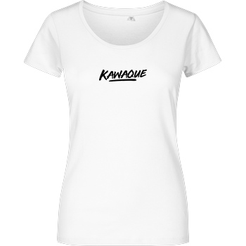KawaQue KawaQue - Logo T-Shirt Damenshirt weiss