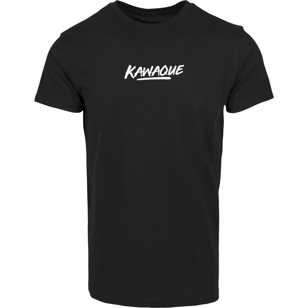 KawaQue KawaQue - Logo T-Shirt Hausmarke T-Shirt  - Schwarz