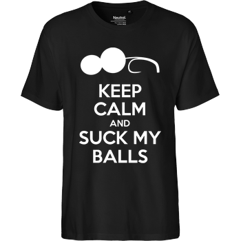 Keep calm Fairtrade T-Shirt - schwarz
