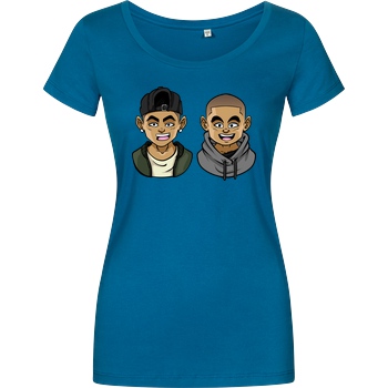 Kelvin und Marvin Kelvin und Marvin - Character T-Shirt Damenshirt petrol