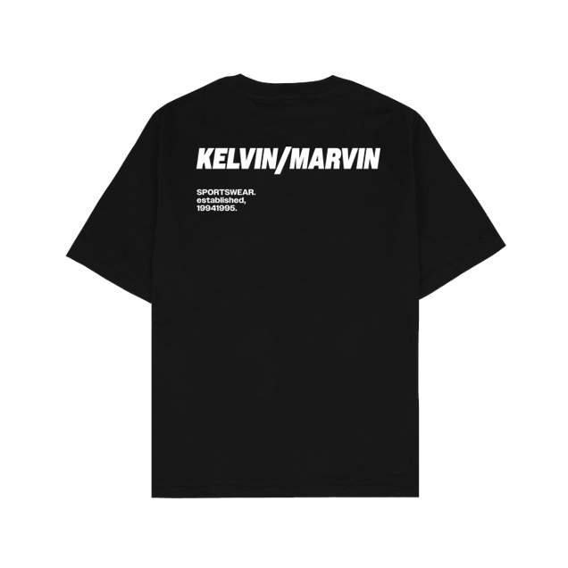 Kelvin und Marvin - Kelvin und Marvin - Fäuste Back T-Shirt - T-Shirt - Oversize T-Shirt - Schwarz