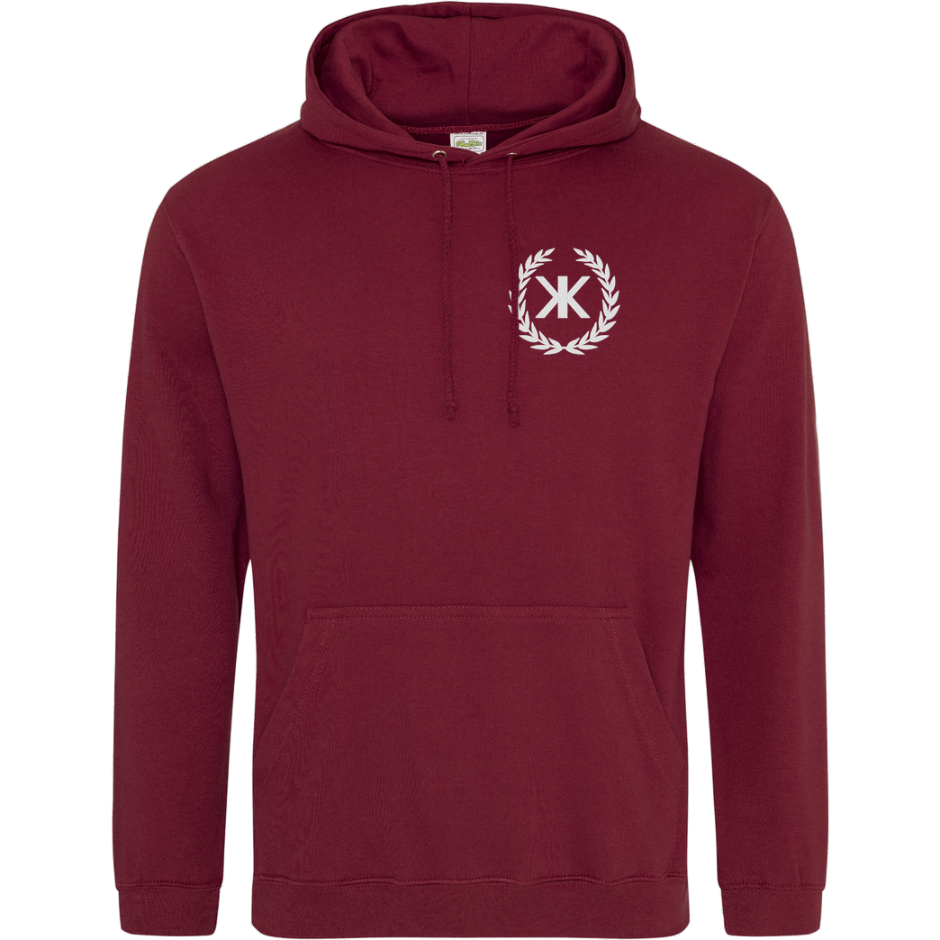 KenkiX KenkiX - Embroidered Logo Sweatshirt JH Hoodie - Bordeaux