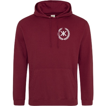 KenkiX KenkiX - Embroidered Logo Sweatshirt JH Hoodie - Bordeaux