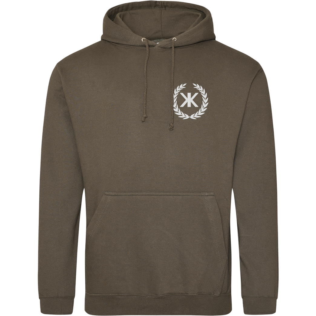 KenkiX KenkiX - Embroidered Logo Sweatshirt JH Hoodie - Khaki