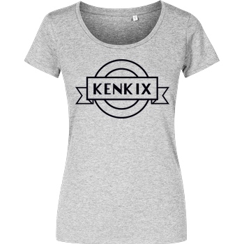 KenkiX KenkiX - Logo T-Shirt Damenshirt heather grey