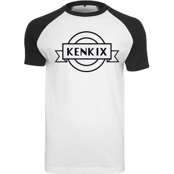 KenkiX KenkiX - Logo T-Shirt Raglan-Shirt weiß