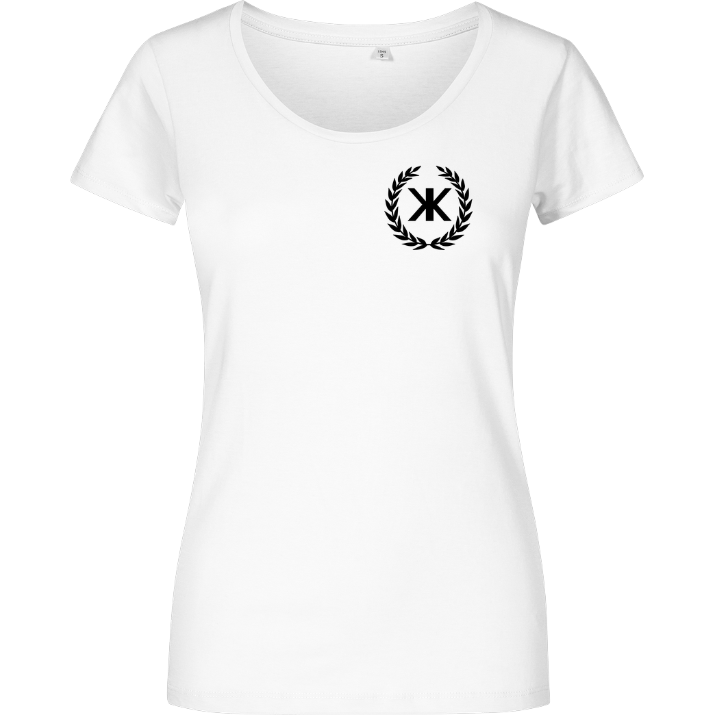 KenkiX KenkiX - Pocket Logo T-Shirt Damenshirt weiss