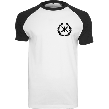 KenkiX KenkiX - Pocket Logo T-Shirt Raglan-Shirt weiß