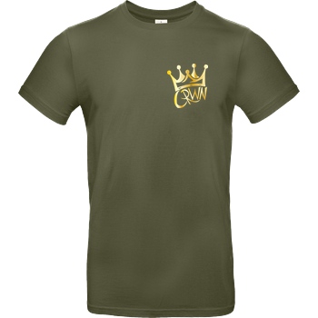 KillaPvP KillaPvP - Crown T-Shirt B&C EXACT 190 - Khaki