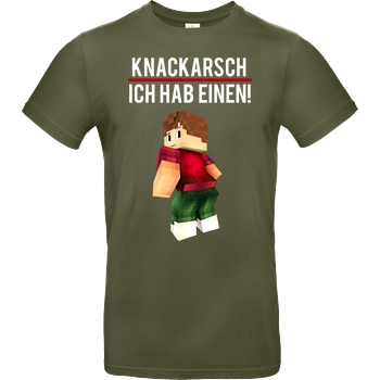 KillaPvP KillaPvP - Knackarsch T-Shirt B&C EXACT 190 - Khaki