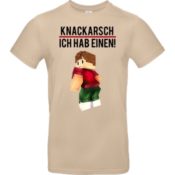 KillaPvP KillaPvP - Knackarsch T-Shirt B&C EXACT 190 - Sand
