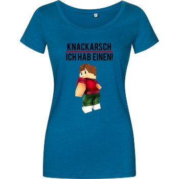 KillaPvP KillaPvP - Knackarsch T-Shirt Damenshirt petrol