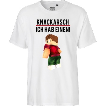 KillaPvP KillaPvP - Knackarsch T-Shirt Fairtrade T-Shirt - weiß