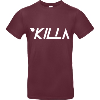 KillaPvP KillaPvP - Logo T-Shirt B&C EXACT 190 - Bordeaux
