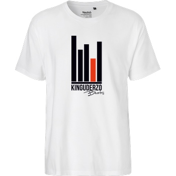KingUderzo KingUderzo - Beats T-Shirt Fairtrade T-Shirt - weiß