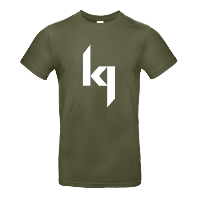 Kjunge - Kjunge - Logo - T-Shirt - B&C EXACT 190 - Khaki